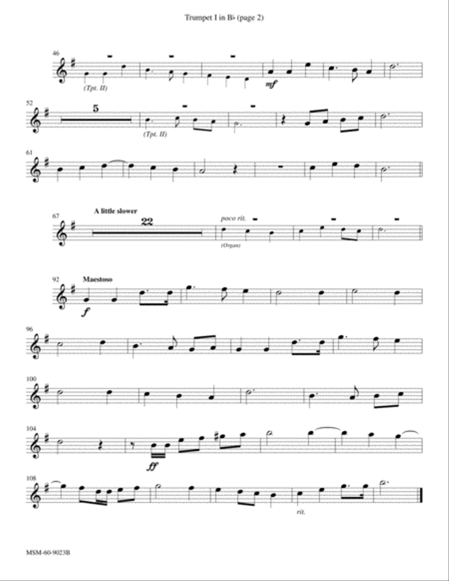 Praise to the Lord the Almighty Choir scores gallery preview page 2