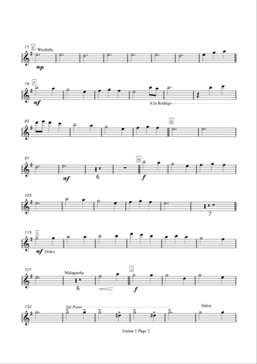 We Three Kings (Spanish Style!) - 4 guitars/large ensemble Large Ensemble scores gallery preview page 4