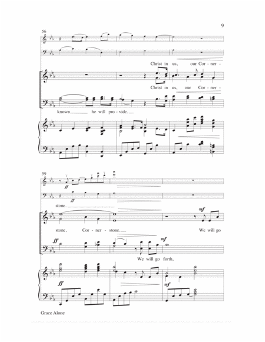Grace Alone 4-Part scores gallery preview page 9