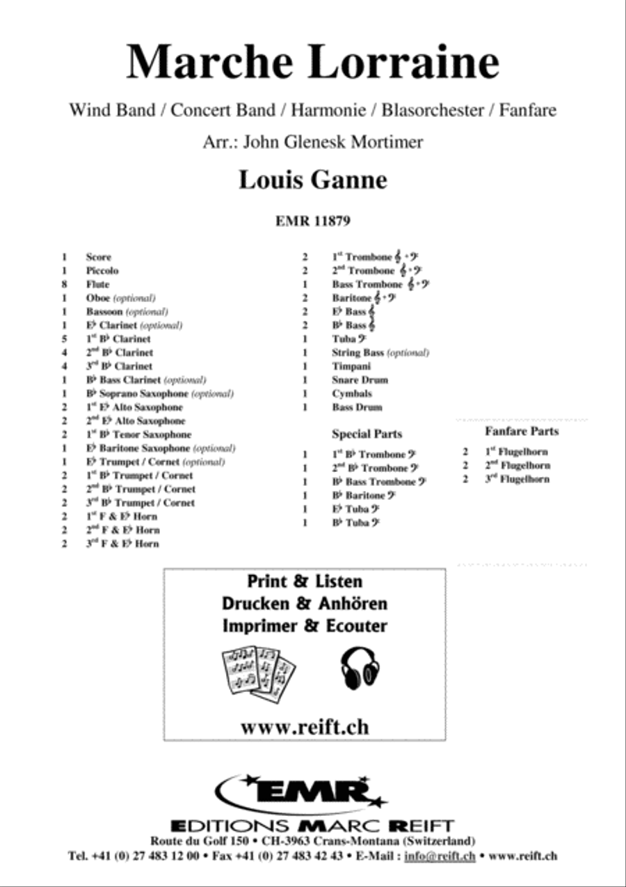 Marche Lorraine Marche Lorraine Concert Band scores gallery preview page 2