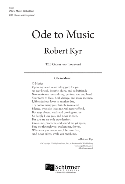 Ode to Music (Downloadable)
