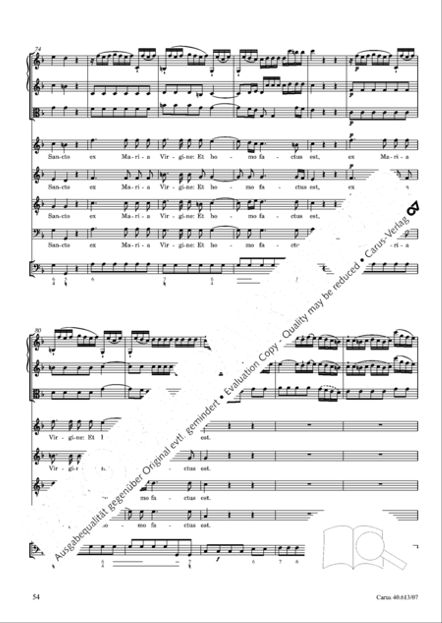 Mass in C (Missa in C) Mass in C (Missa in C) 4-Part scores gallery preview page 61