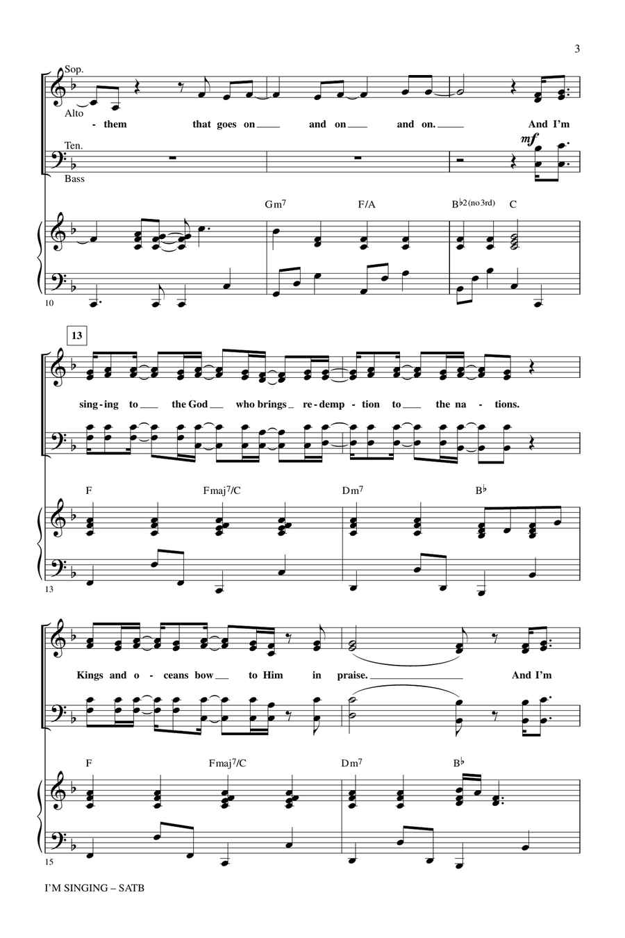 I'm Singing 4-Part scores gallery preview page 2