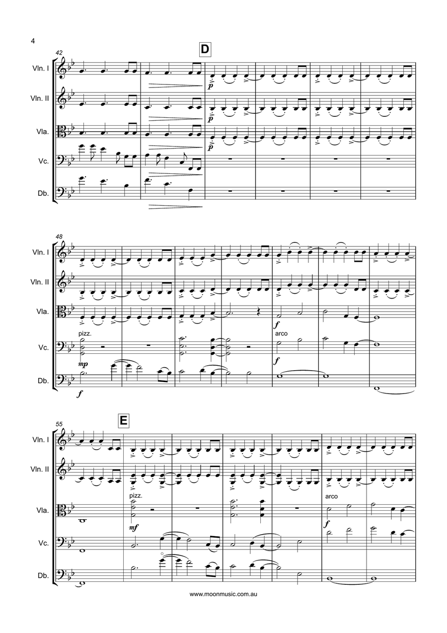 Valley of Sparks String Orchestra scores gallery preview page 4