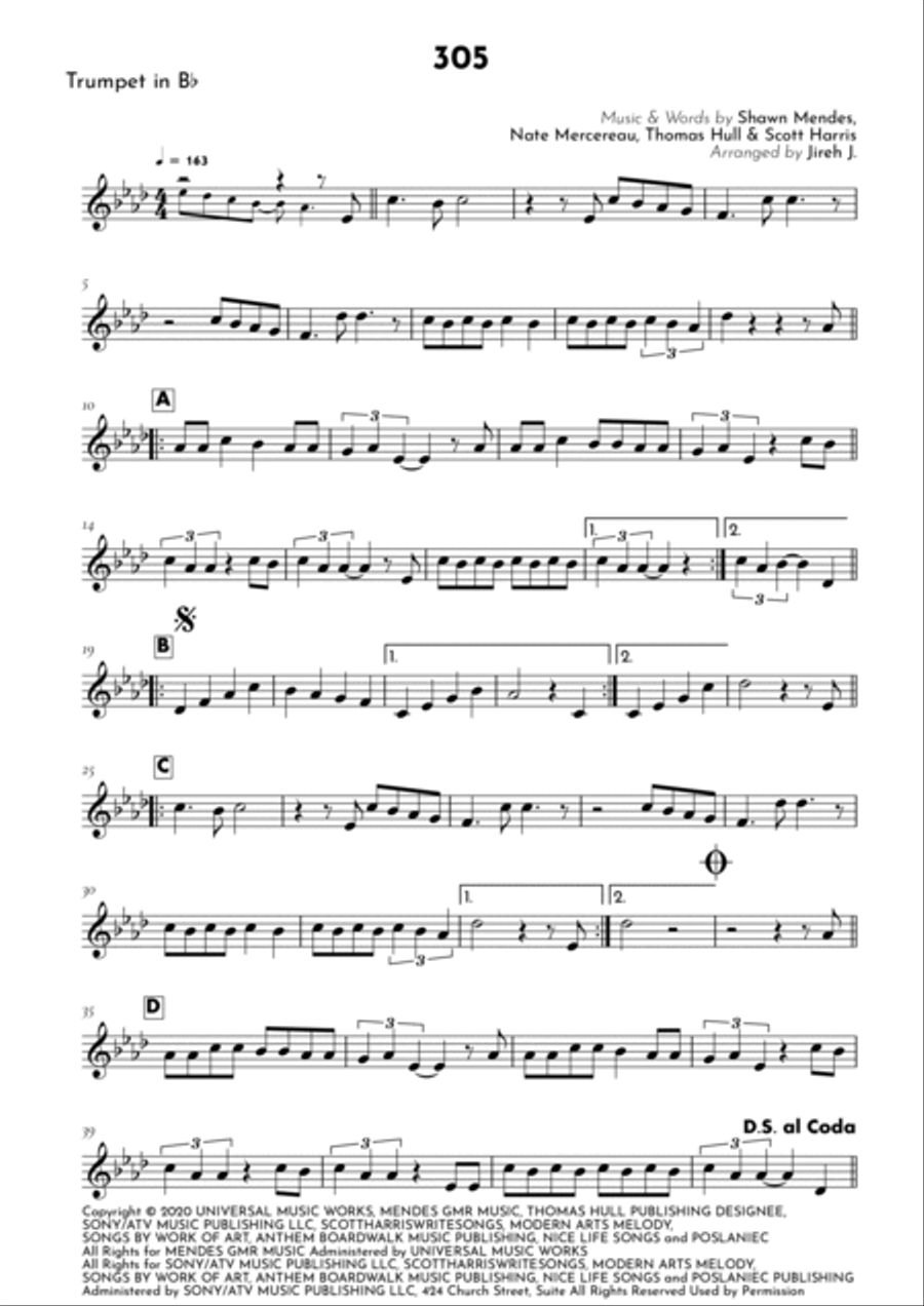 305 B-Flat Trumpet scores gallery preview page 2