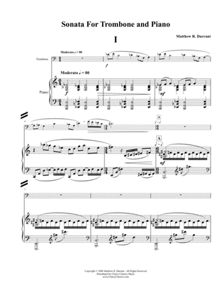 Book cover for Sonata for Trombone & Piano