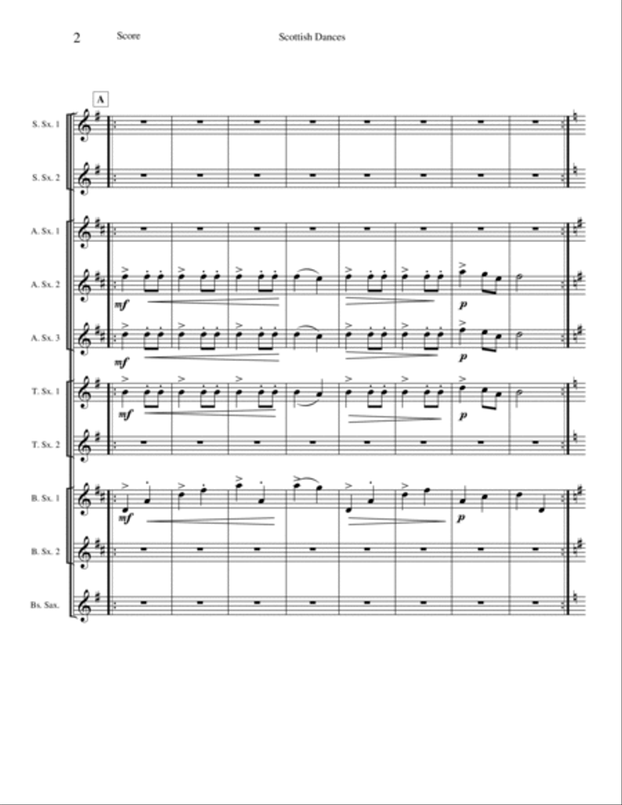 Scottish Dances - Opus 44 Woodwind Ensemble scores gallery preview page 2