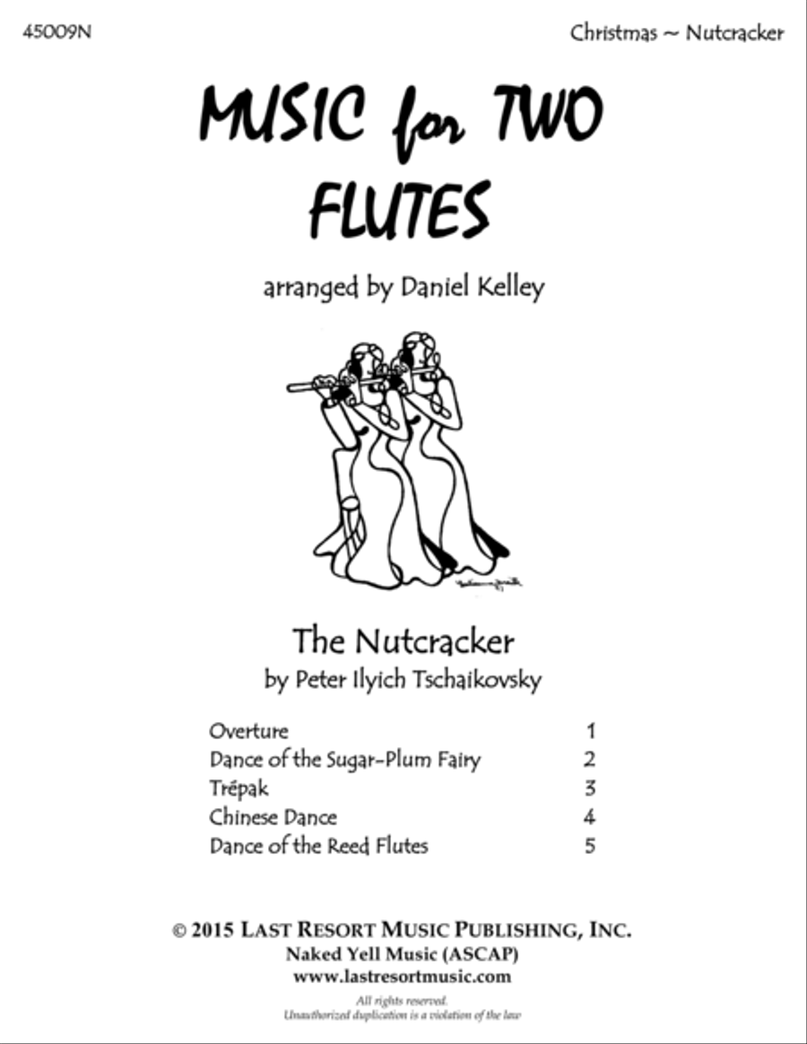 The Nutcracker for Flute Duet - Music for Two Flutes Flute Duet scores gallery preview page 1