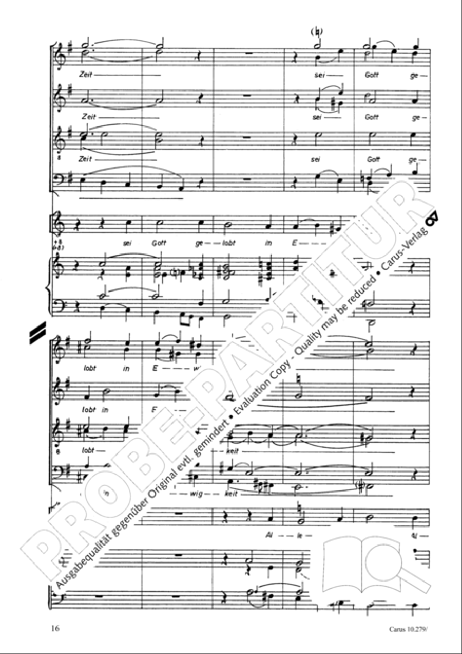 A babe is born in Bethlehem (Ein Kind geborn zu Bethlehem) 4-Part scores gallery preview page 17