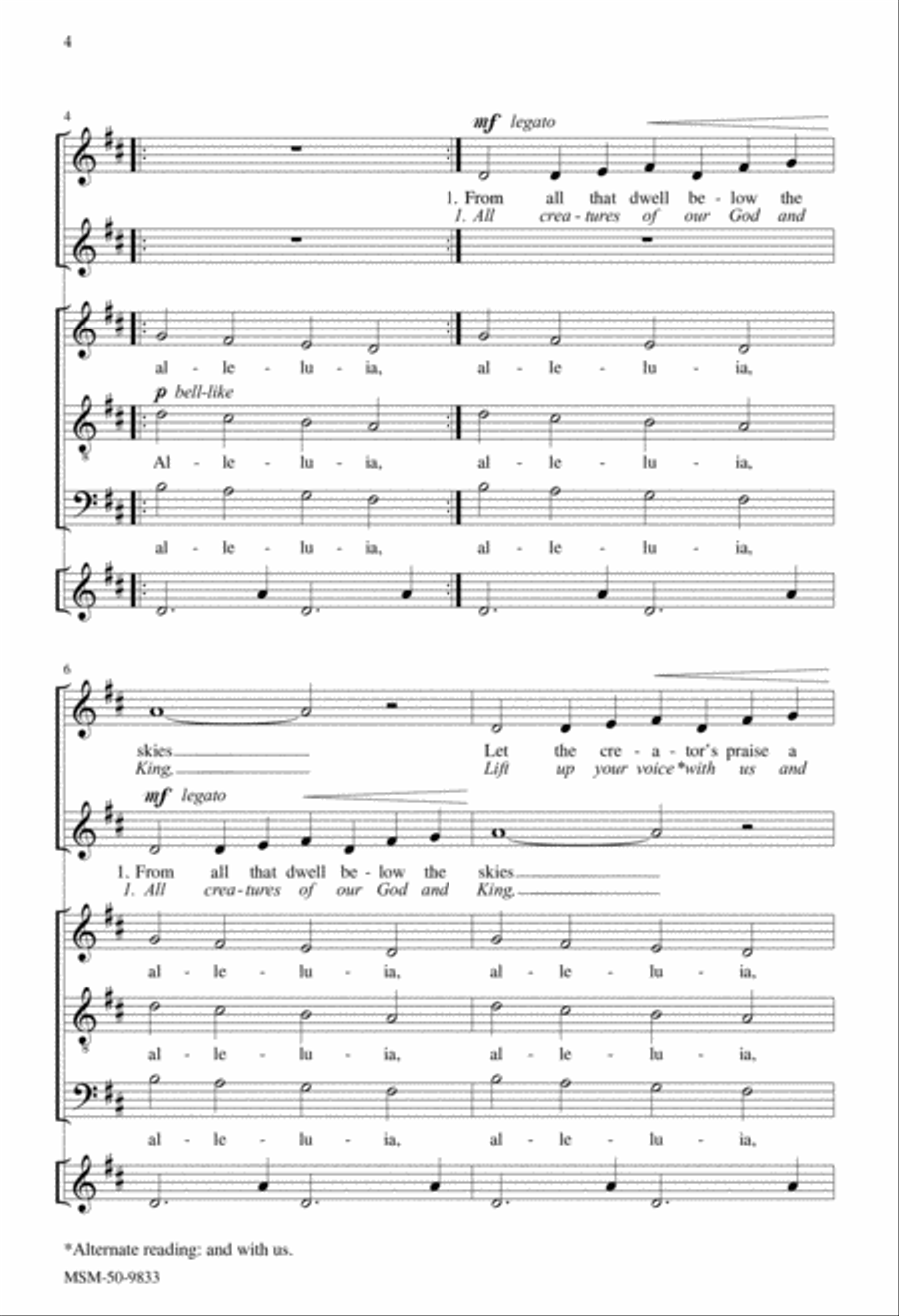 With Angel Choirs, Set 1 Divisi scores gallery preview page 5