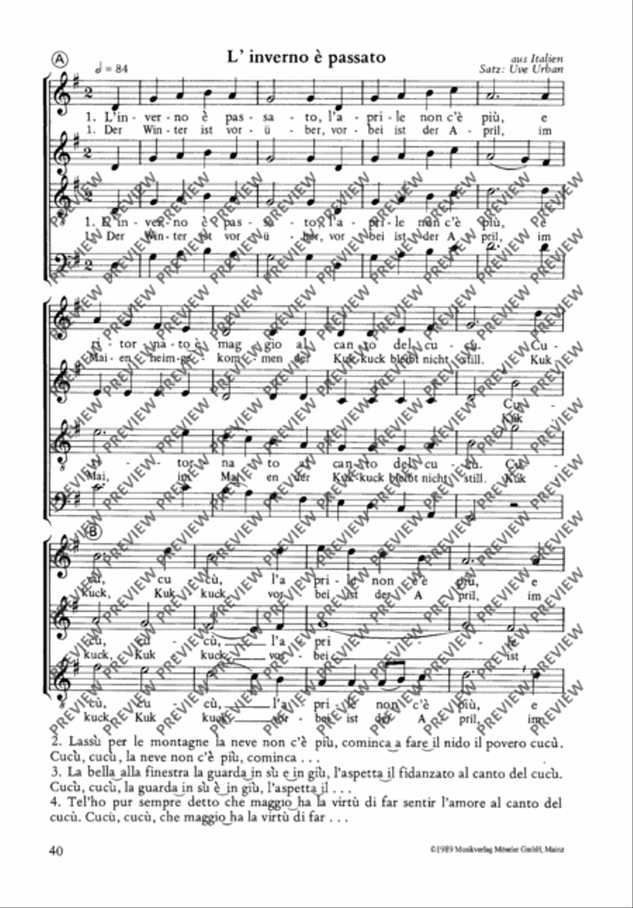 L’inverno è passato 4-Part scores gallery preview page 2