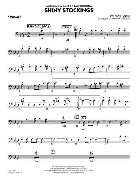 Shiny Stockings (arr. Sammy Nestico) - Trombone 1