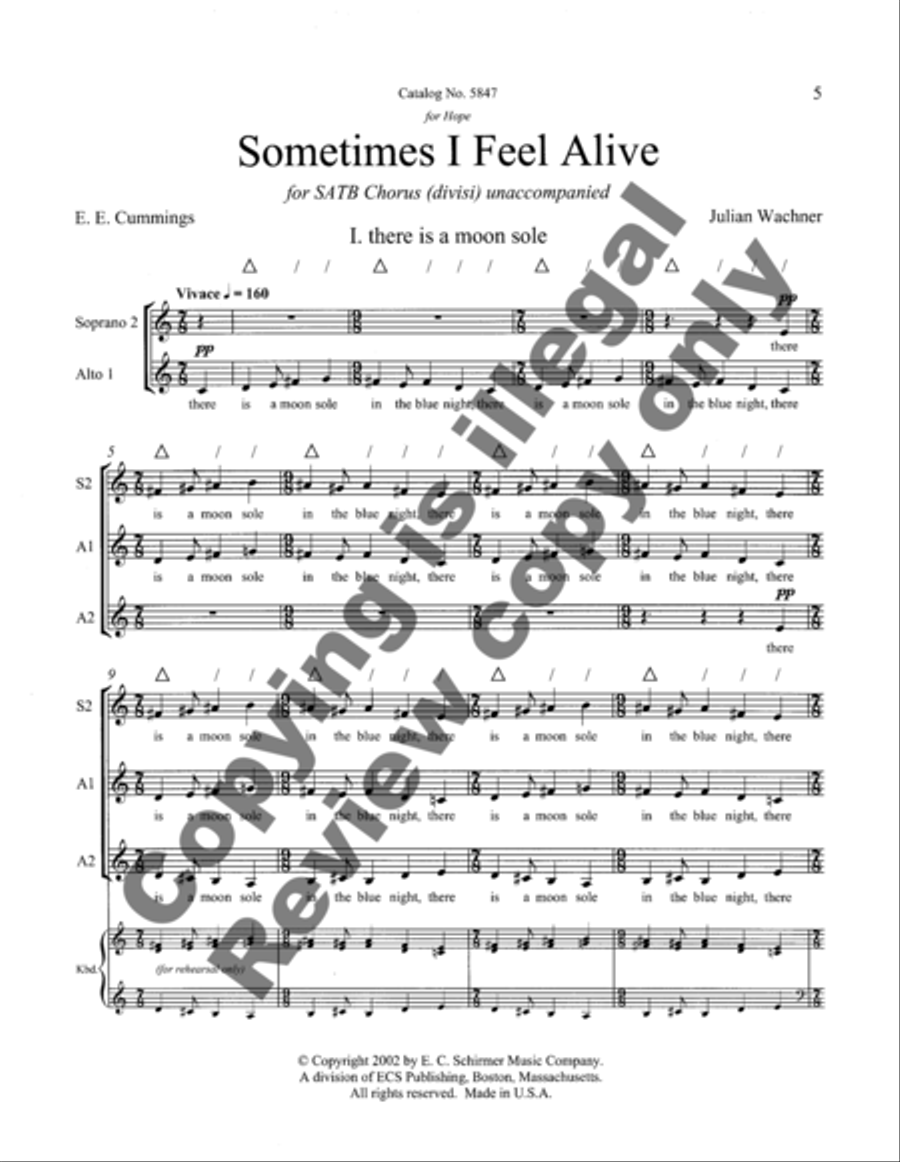 Sometimes I Feel Alive Divisi scores gallery preview page 9