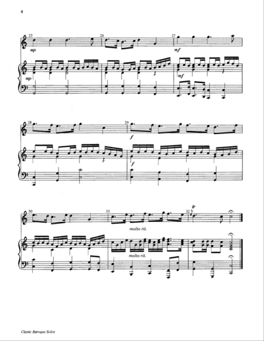 Classic Baroque Solos Classic Baroque Solos Percussion scores gallery preview page 4