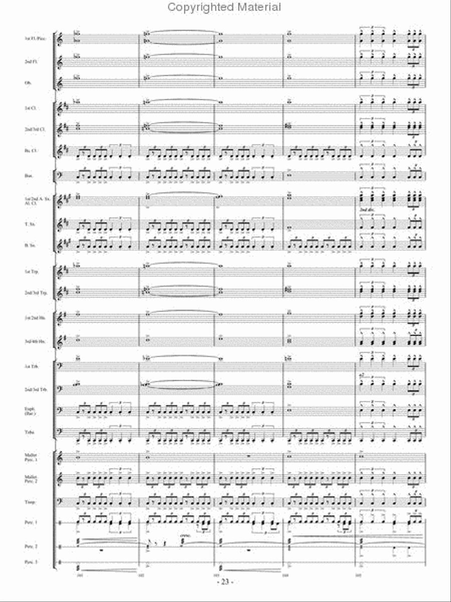 From the Eye of the Storm Concert Band scores gallery preview page 22