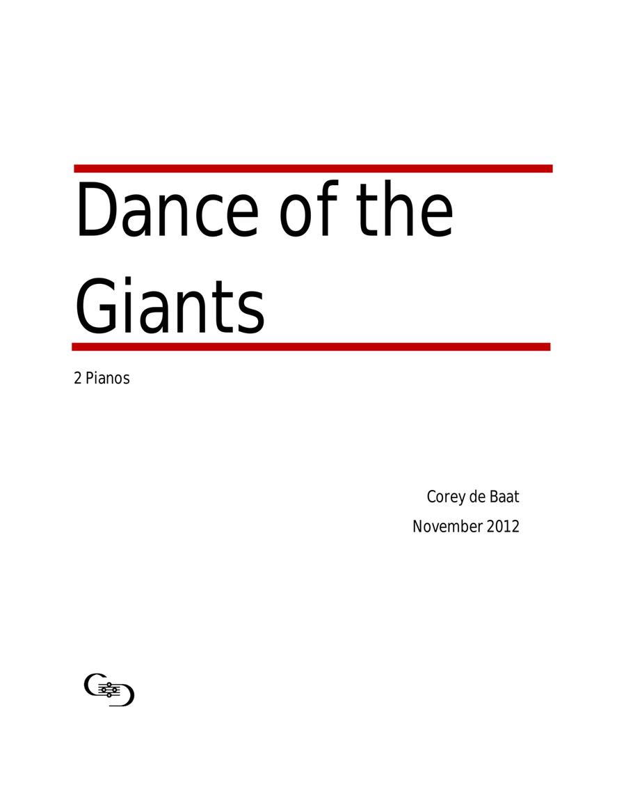 Dance of the Giants Dance of the Giants Piano scores gallery preview page 1