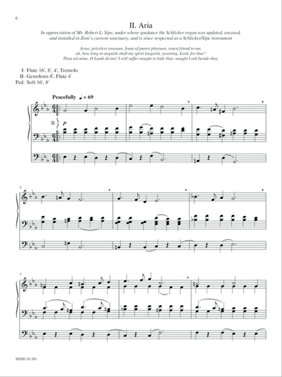 Partita on Jesu, meine Freude Organ scores gallery preview page 4