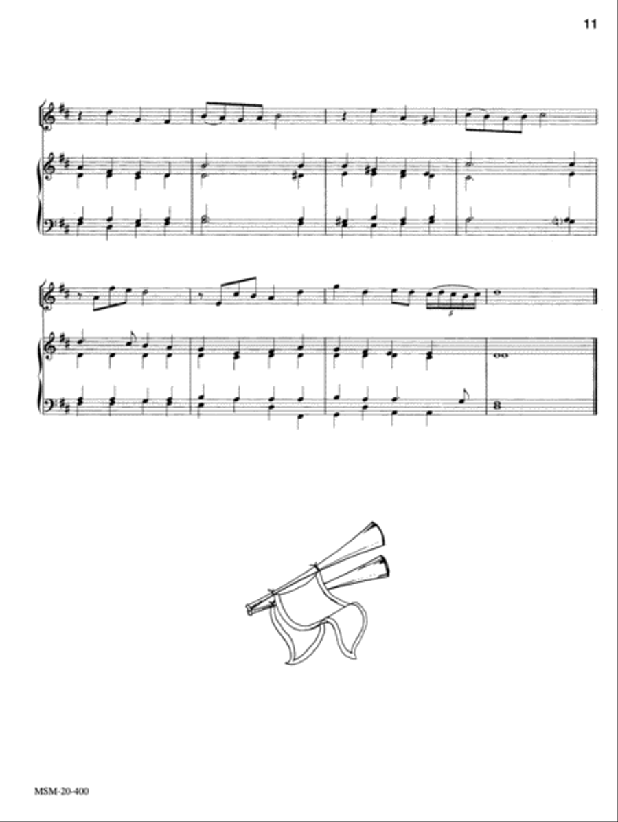 Crown Him with Many Crowns Trumpet scores gallery preview page 2