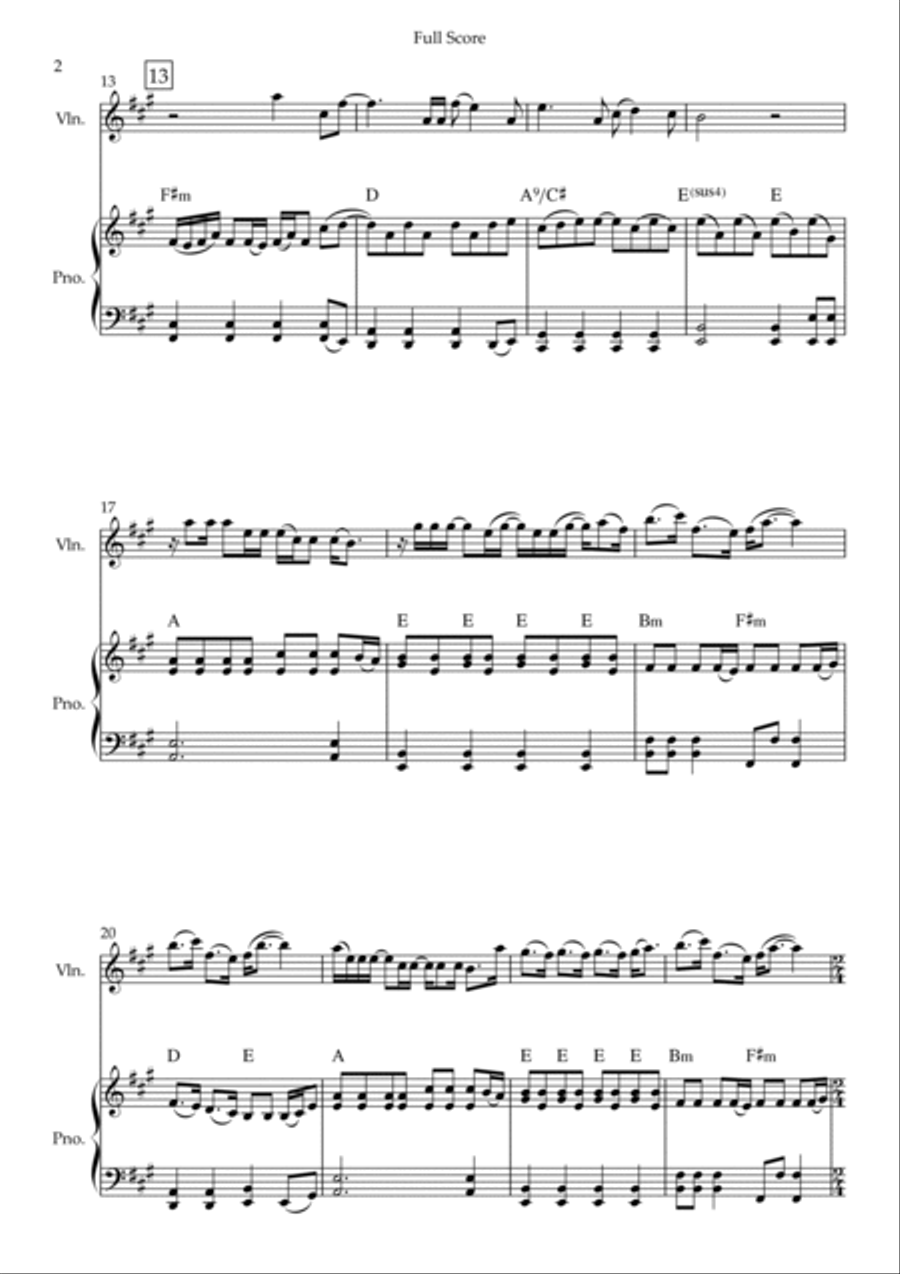 Never Enough Never Enough Violin Solo scores gallery preview page 2