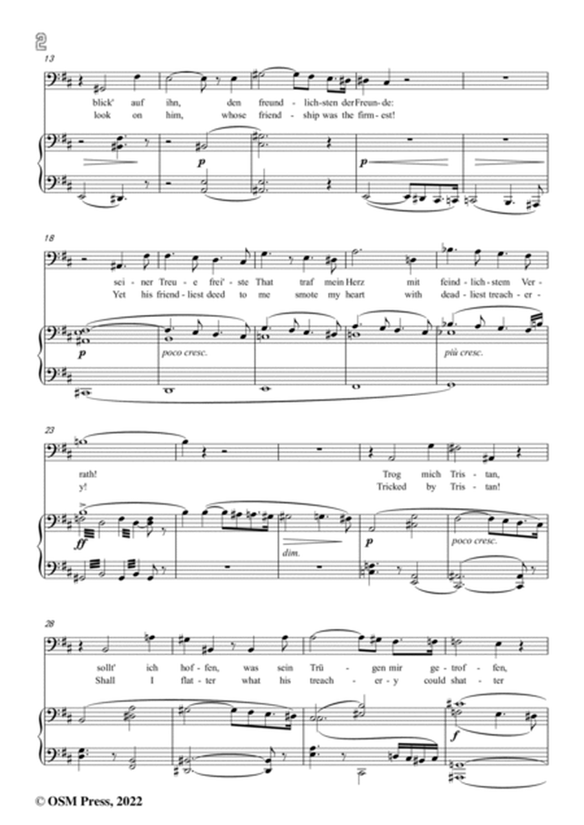 R. Wagner-Tatest du's wirklich?,in b minor,from 'Tristan und Isolde,WWV 90' image number null