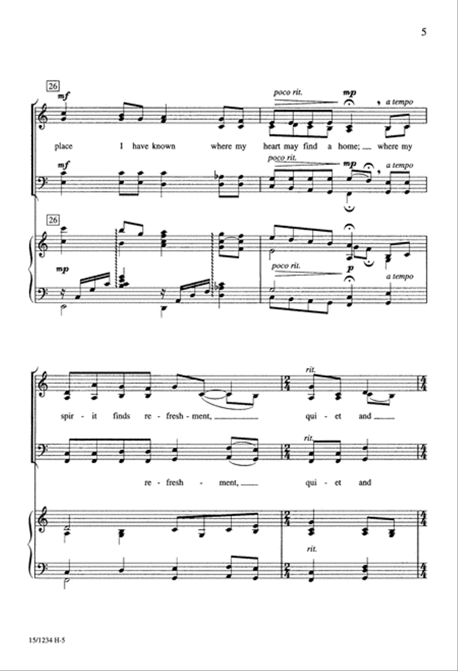 Beyond the Rain and Rivers 4-Part scores gallery preview page 6