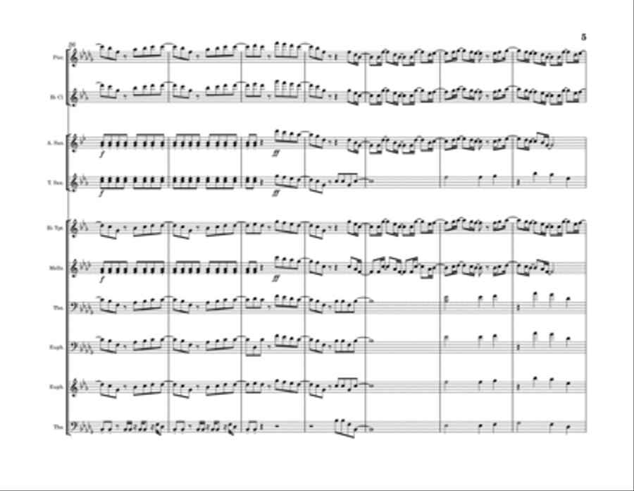 Heartless Heartless Marching Band scores gallery preview page 5