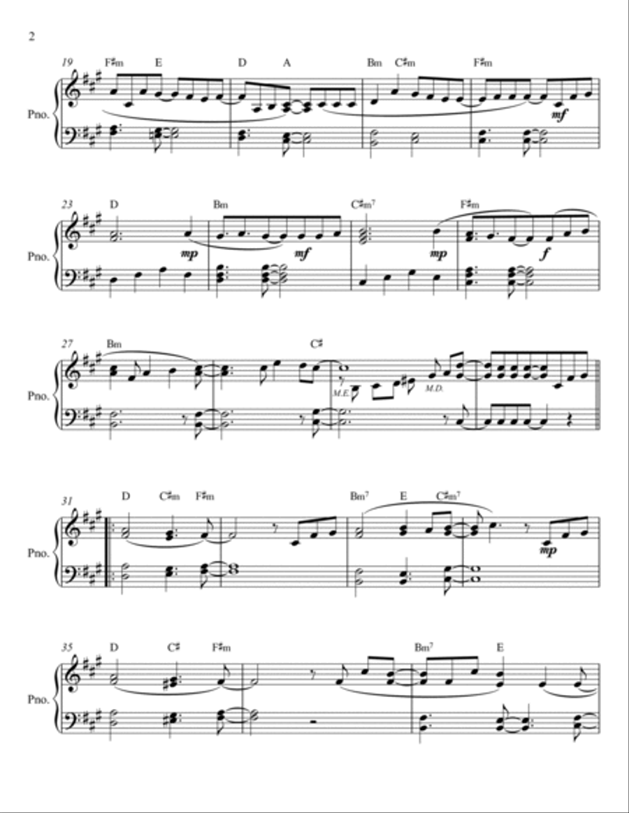 Ikimono Gakari's Blue Bird Easy Piano scores gallery preview page 2