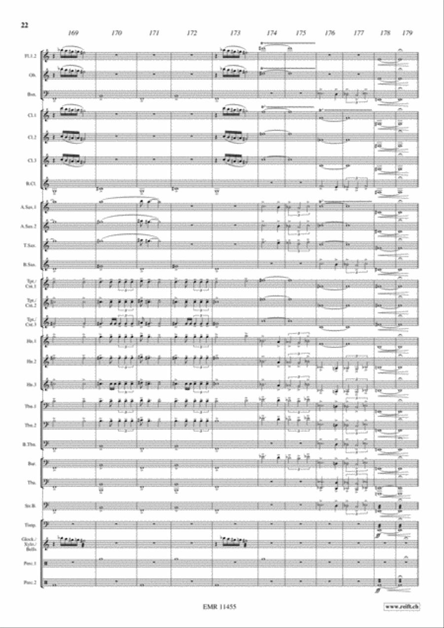 Ben Hur Suite Concert Band scores gallery preview page 23