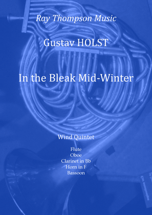 Book cover for Holst: In the Bleak Midwinter (5 verses with different instrumentation) - wind quintet