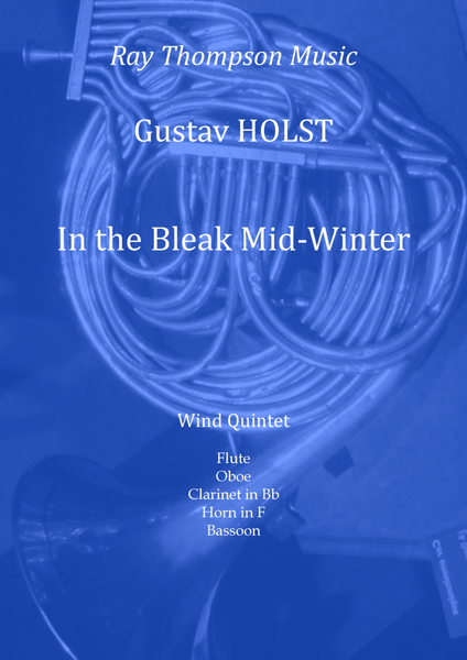 Holst: In the Bleak Midwinter (5 verses with different instrumentation) - wind quintet image number null