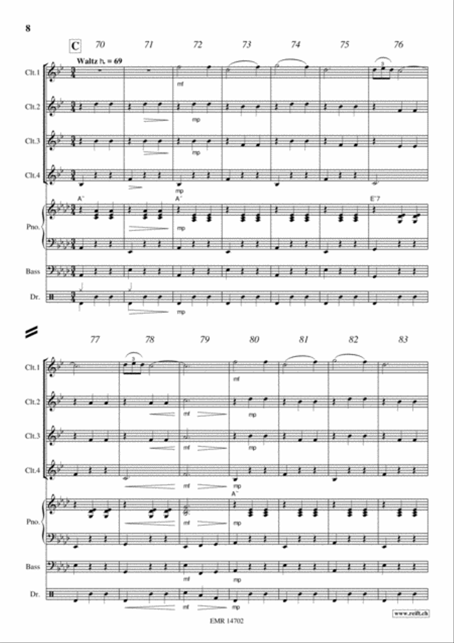 Camptown Races Camptown Races Clarinet scores gallery preview page 8