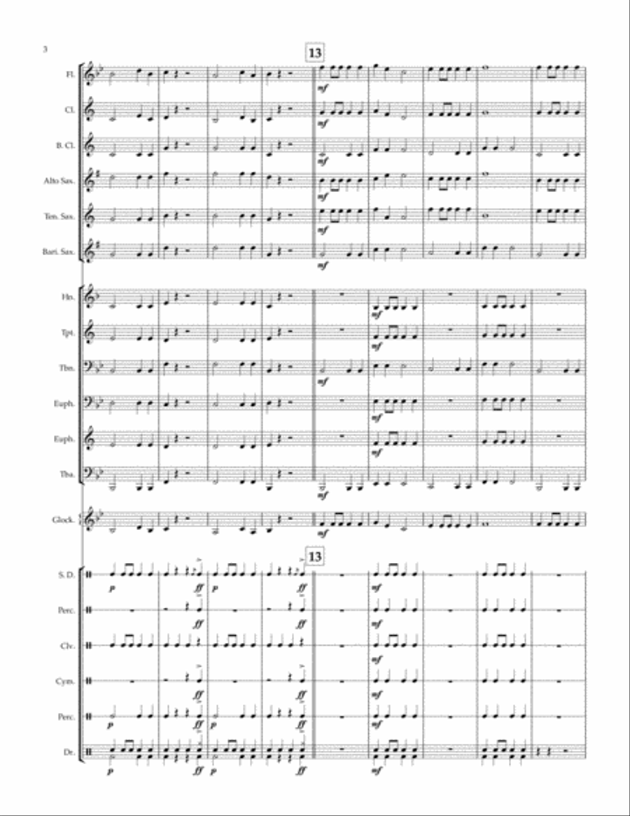 Tick Tick Boom! Concert Band scores gallery preview page 4