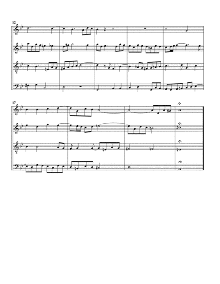 Christum wir sollen loben schon, BWV 696 (arrangement for 4 recorders) Recorder scores gallery preview page 2