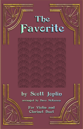 Book cover for The Favorite, Two-Step Ragtime for Violin and Clarinet Duet