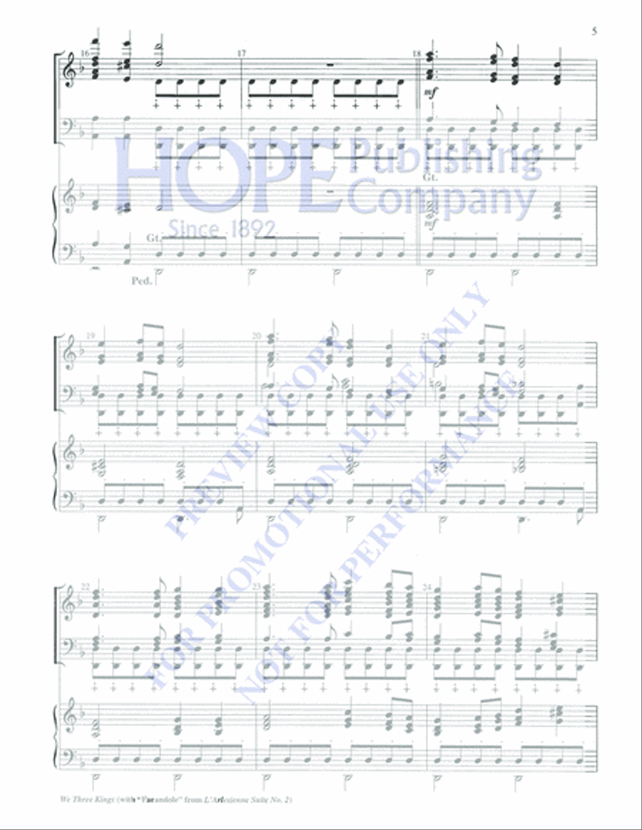 We Three Kings Orchestra scores gallery preview page 5
