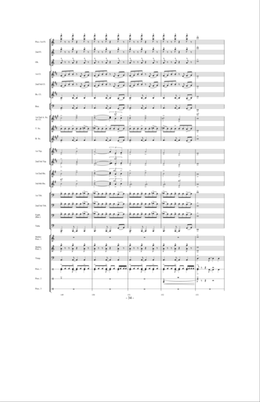 In Pursuit of Troy Concert Band scores gallery preview page 32