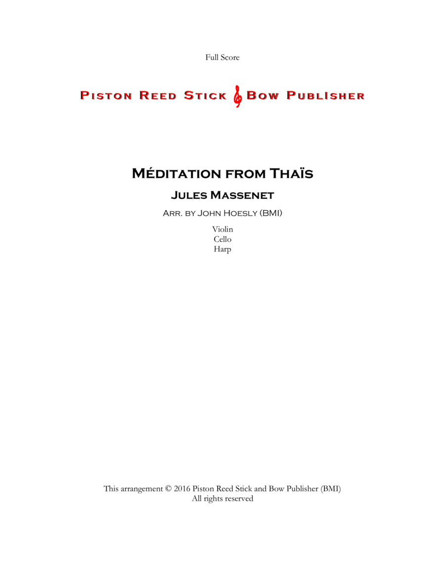 Méditation from Thaïs- violin solo with chamber ensemble image number null
