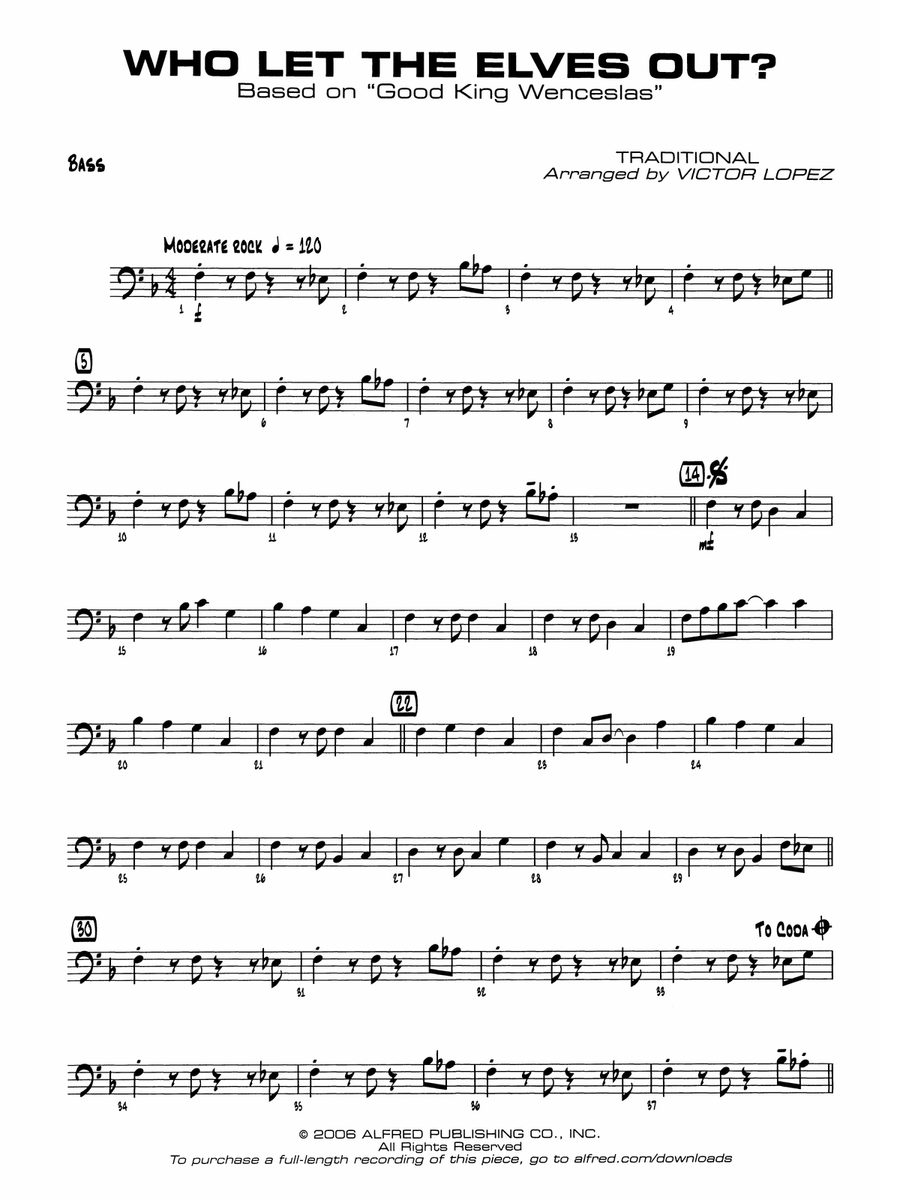 Who Let the Elves Out?: String Bass