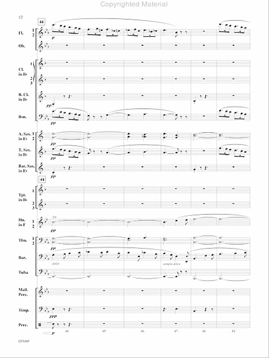 Sicilienne Sicilienne Concert Band scores gallery preview page 13