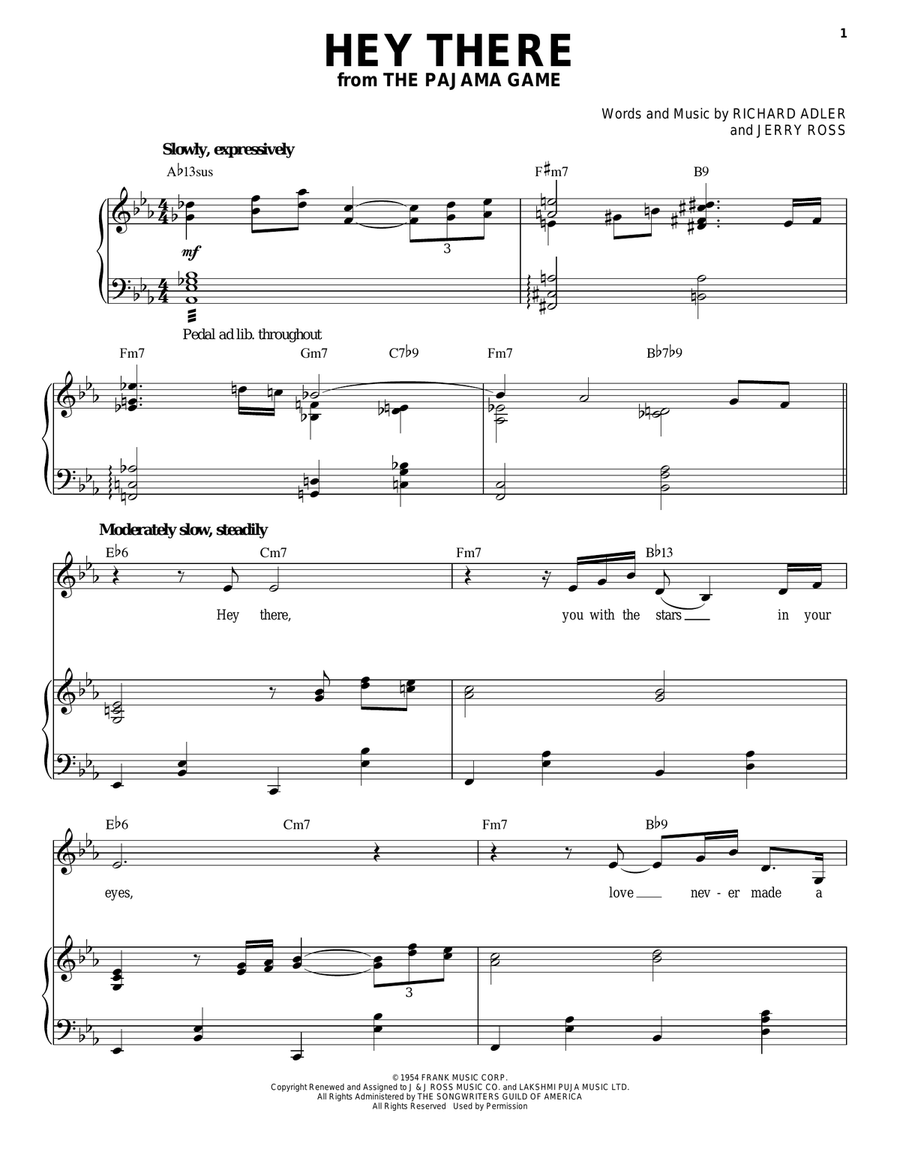 Hey There Hey There Piano, Vocal scores gallery preview page 1