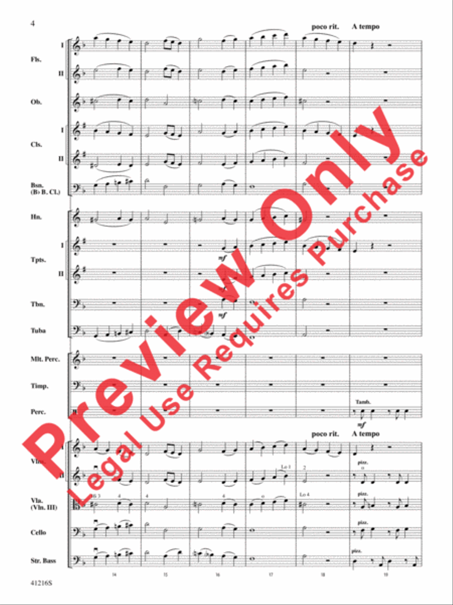 Tidings of Comfort and Joy! Full Orchestra scores gallery preview page 5