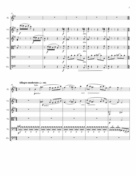 François-Borne : Fantasie Brilliante from Bizet's " Carmen" for Flute and string orchestra image number null