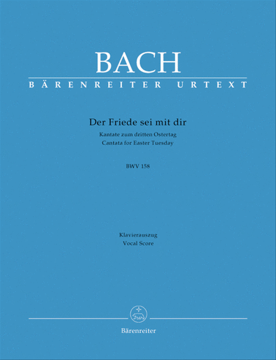 Der Friede sei mit dir, BWV 158 4-Part scores gallery preview page 1