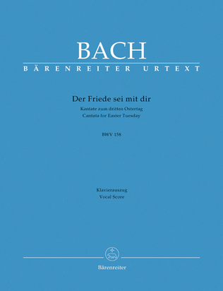 Book cover for Der Friede sei mit dir, BWV 158