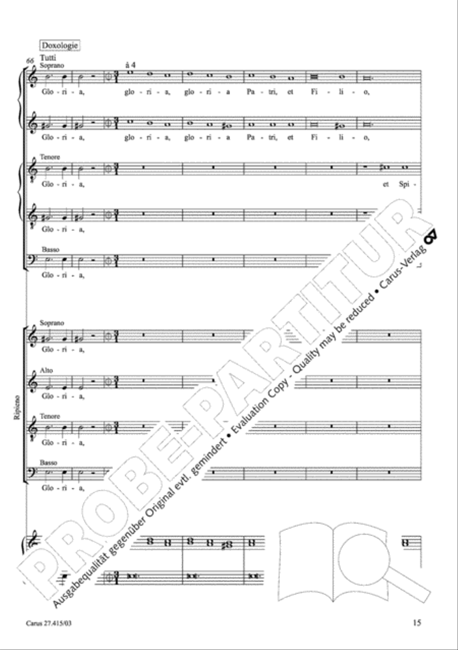 Laudate Dominum Primo 4-Part scores gallery preview page 16