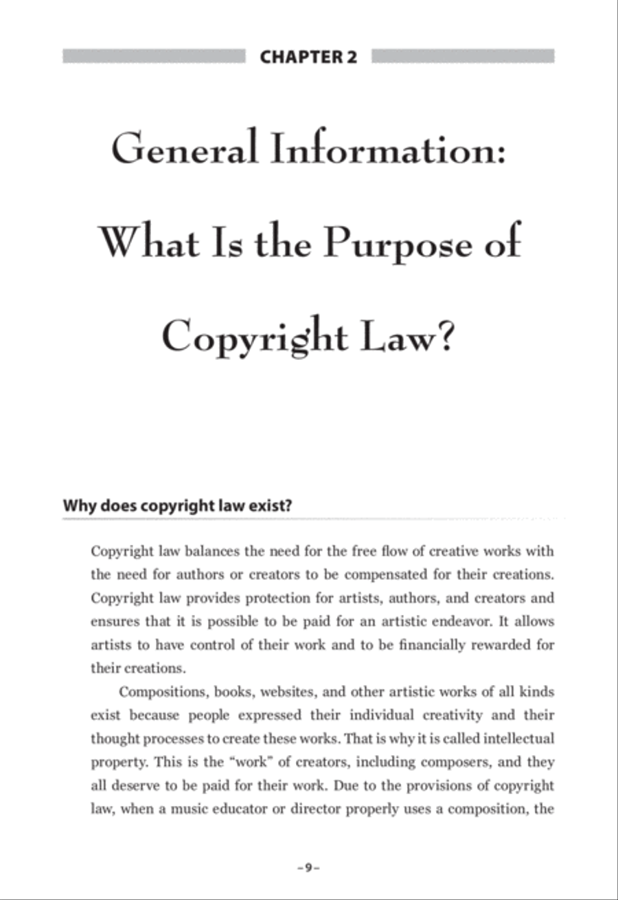 Copyright Handbook for Music Educators and Directors Director Score scores gallery preview page 7