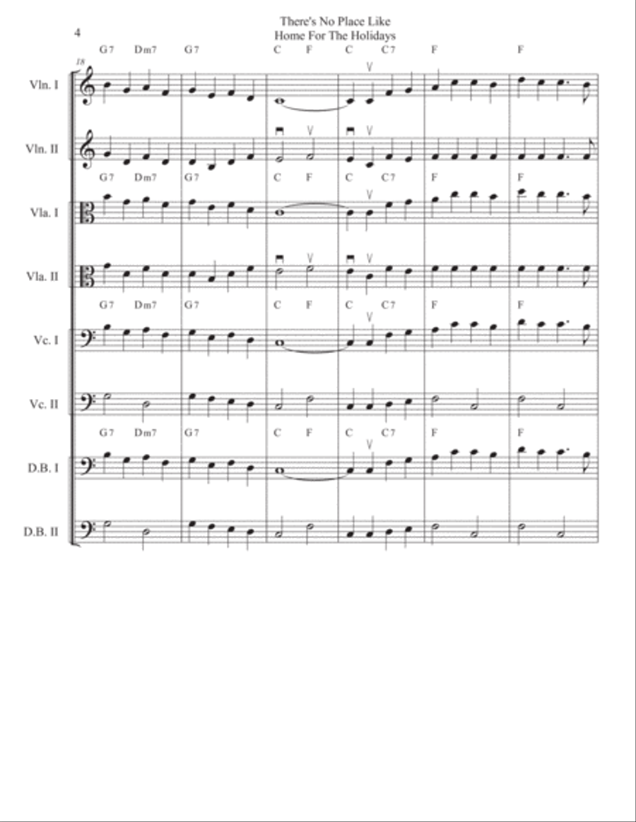(There's No Place Like) Home For The Holidays Bass Voice scores gallery preview page 4
