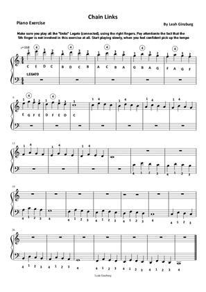 Exercises for piano Chain Links