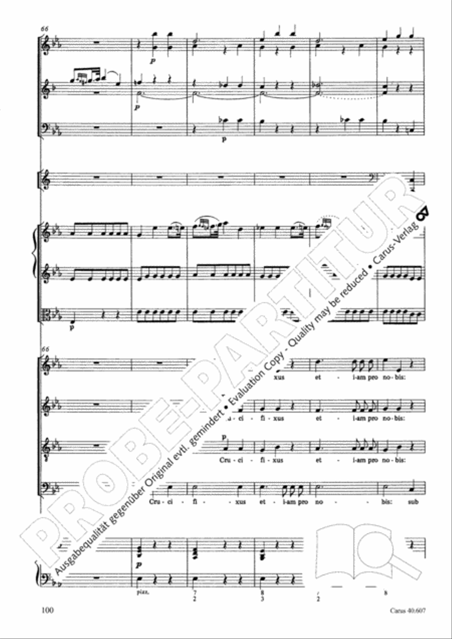 Mass in time of war (Missa in tempore belli) 4-Part scores gallery preview page 110