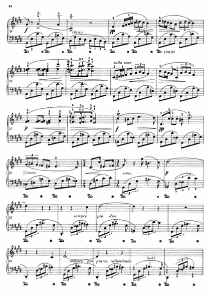 Chopin - Nocturne in C sharp minor, Op. Posth (Original Version) image number null